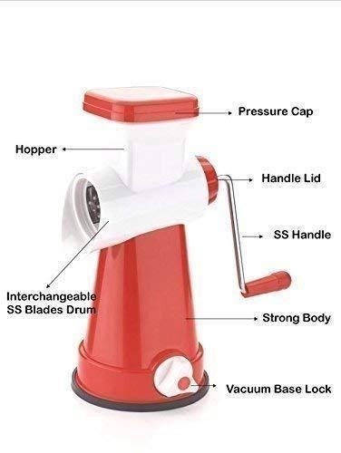 4-in-1 Rotary Vegetable Grater & Slicer