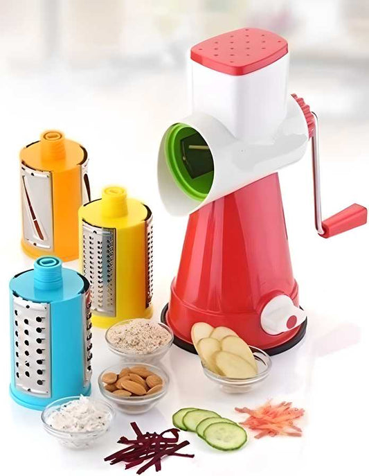 4-in-1 Rotary Vegetable Grater & Slicer